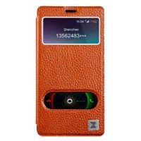 Буклет Xoomz для Xiaomi Redmi Note Litchi Pattern (коричневый)