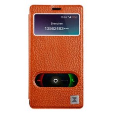 Буклет Xoomz для Xiaomi Redmi Note Litchi Pattern (коричневый)