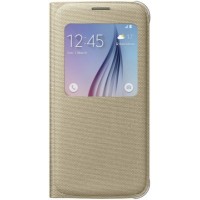 Буклет Samsung Galaxy S6 G920 S View (золотой) EF-CG920BFEGRU