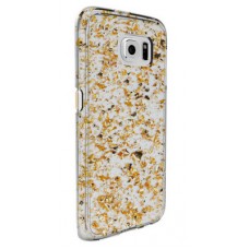 Чехол-накладка CM для Samsung S6 Karat (прозрачно-золотой) Чехол-накладка CM для Samsung S6 Karat (прозрачно-золотой)
