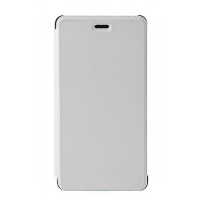 Чехол-книжка для Doogee X5 (белый) + защитное стекло