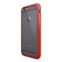 Чехол-накладка Colorant для iPhone 6/6S С1 Soft Clear (красный)