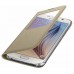 Буклет Samsung Galaxy S6 G920 S View (золотой) EF-CG920BFEGRU