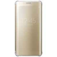 Чехол-книжка Samsung Galaxy S6 Edge+ View Cover (золотой)