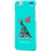 Чехол-накладка Hihihi для iPhone 6 Lacquered French Kiss (голубой)