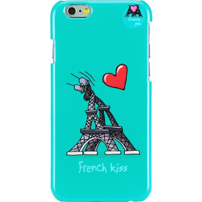 Чехол-накладка Hihihi для iPhone 6 Lacquered French Kiss (голубой)