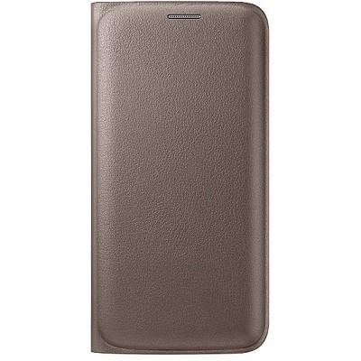 Чехол-книжка Samsung Galaxy S6 Edge Flip Wallet (золотой)