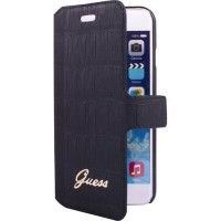 Чехол-книжка Guess для iPhone 6 Croco Collection (черный)