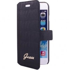 Чехол-книжка Guess для iPhone 6 Croco Collection (черный)