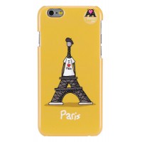 Чехол-накладка Hihihi для iPhone 6 Lacquered I love Paris (желтый)