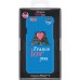 Чехол-накладка Hihihi для iPhone 6 Lacquered France love you (синий)
