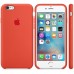 Чехол-накладка Apple iPhone 6/6S силикон (оранжевый) MKY62