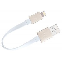 Кабель Just Mobile Lightning AluCable Flat Mini (Gold)