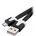 Дата-кабель BlackBox (UDC2003-flat) USB - microUSB плоский