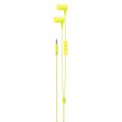 Наушники Xqisit Headset iE H20 (20063) yellow+гарнитура