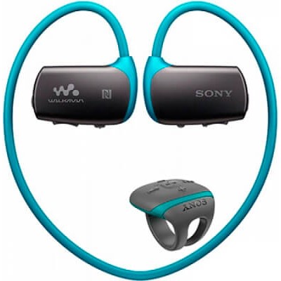 Водонепроницаемый плеер-наушники Sony NWZ-WS615/L (Blue)