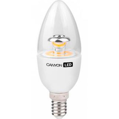 LED-лампа Canyon 6 Вт C35 150° теплый желтый свет (2700 К), прозрачная, цоколь E14 (BE14CL6W230VW)