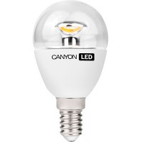 LED-лампа Canyon 3,3 Вт P45 150° теплый желтый свет (2700 К), прозрачная, цоколь E14 (PE14CL3.3W230VW)